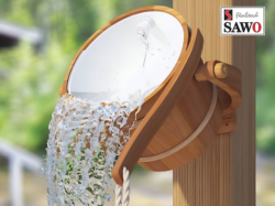 18L SAUNA BUCKET WATERFALL SHOWER CEDAR SAWO
