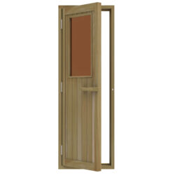 SAUNA DOOR CEDAR 4 SIDED – TINTED GLASS, LEFT HINGED 690 X 1890mm