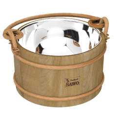 5L SAUNA BUCKET CEDAR & STAINLESS STEEL SAWO