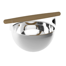 5L SAUNA BUCKET STAINLESS STEEL with CEDAR HANDLE SAWO 375-MD
