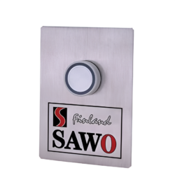 ON DEMAND BUTTON - STAINLESS STEEL for STEAM ROOMS and STEAM SHOWERS SAWO STP-BTN-2.0