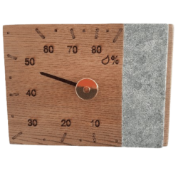 SAUNA HYGROMETER CEDAR & FINNISH SOAPSTONE SAWO