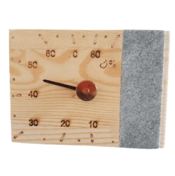 SAUNA HYGROMETER PINE & FINNISH SOAPSTONE SAWO