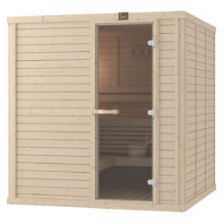 6 PERSON HOME SAUNA – MODEL 2020RL SPRUCE