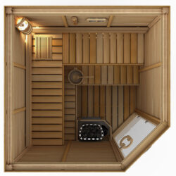 6 PERSON CEDAR HOME SAUNA  2020RLC Corner indoor or outdoor