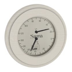SAUNA THERMOMETER & HYGROMETER ASPEN CIRCLE SAWO
